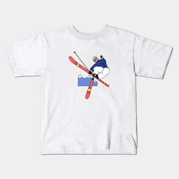 Ski Kids T-Shirt by isaacspellman